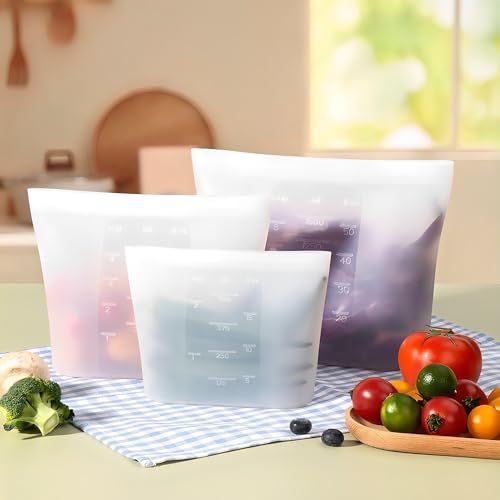 Reusable Storage Bag (Translucent | M+S+XS | 8 Pack)