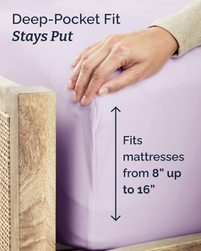 Twin Size 3 Piece Sheet Set (33 - Light Lavender / Twin)
