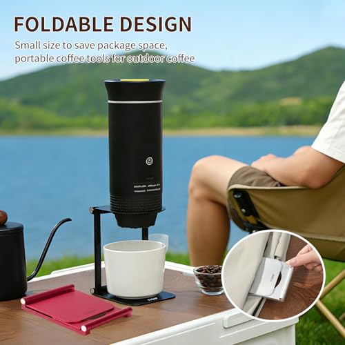 Pour Over Coffee Maker Stand (Red / Round)