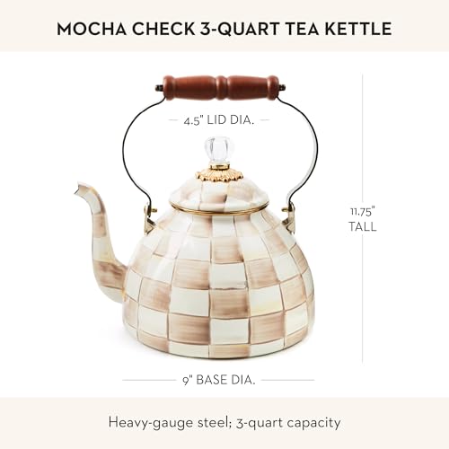 Tea Kettle 3 Quarts (Mocha Check / 3 Quarts)