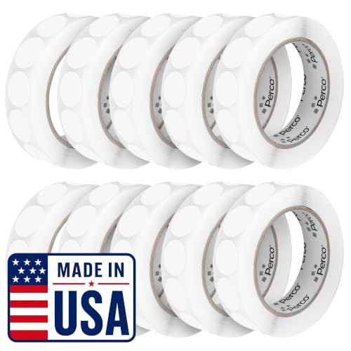 Clear Perforated Round Circle Dot Sticker 1 (Clear / 1 Inch)