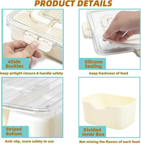 Snackle Box Container (1PC 8 Compartments)