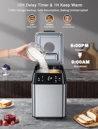 750W Programmable Bread Maker (3LB Family Size)
