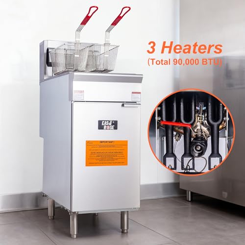 40 lb Commercial Propane Deep Fryer (Liquid Propane:34-46 lbs)