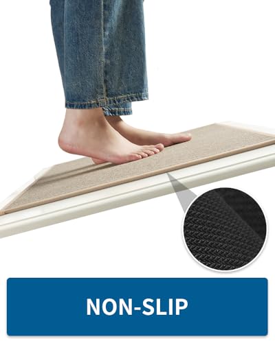 Kitchen Rugs and Mats Non Skid Washable (20"x32" (1 Rug) / Light Beige)