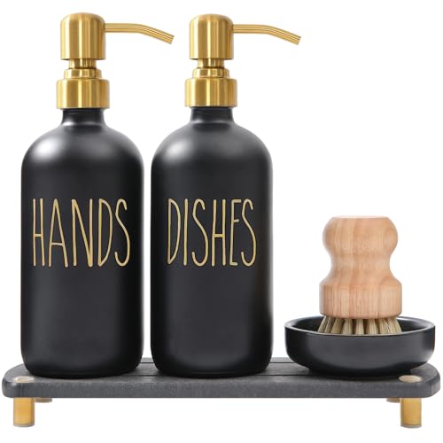 Soap Dispenser Set Comes with Stainless Steel Pumps (4 Count)