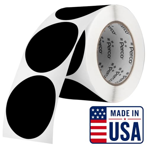 Black Round Circle Dot Sticker 3 (Black / 3 Inch)
