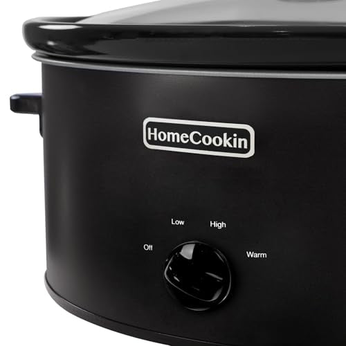 7 Quart Slow Cooker Oval Manual Pot Food Warmer with 3 Cooking Settings