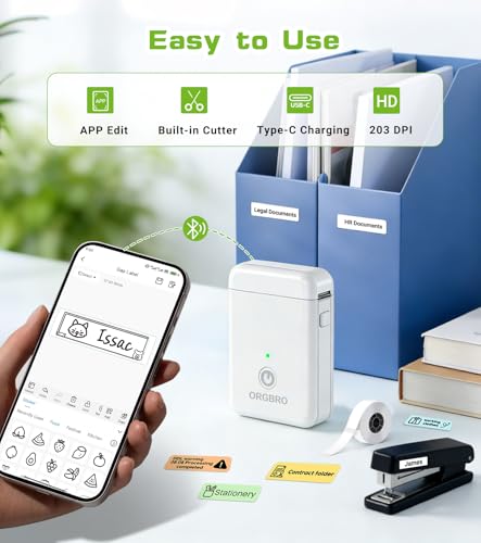 Label Maker Machine with Tape