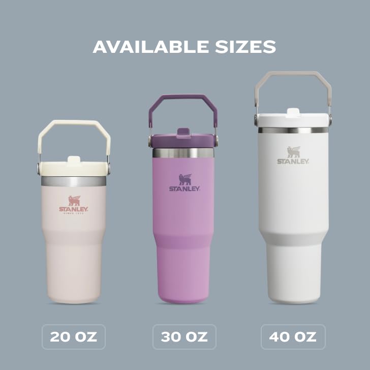 IceFlow Flip Straw Tumbler with Handle 20 oz (Azure / 20 Ounces)