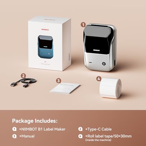 B1 Label Maker Machine with Tape for Home and School