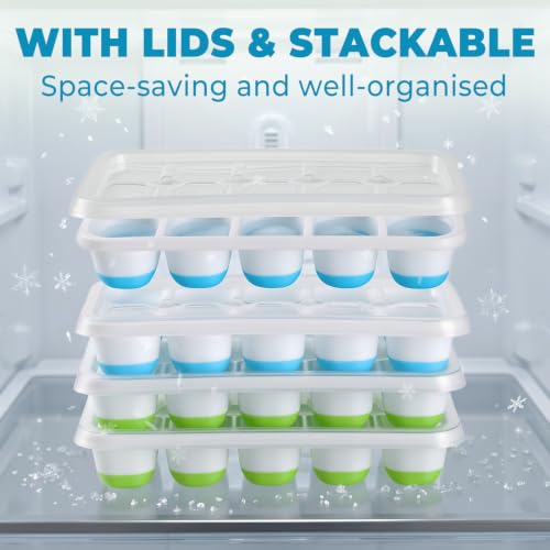 Silicone Ice Cube Tray (4 Kaki)