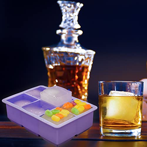 Silicone Ice Cube Trays (dark pink dark blue dark purple)