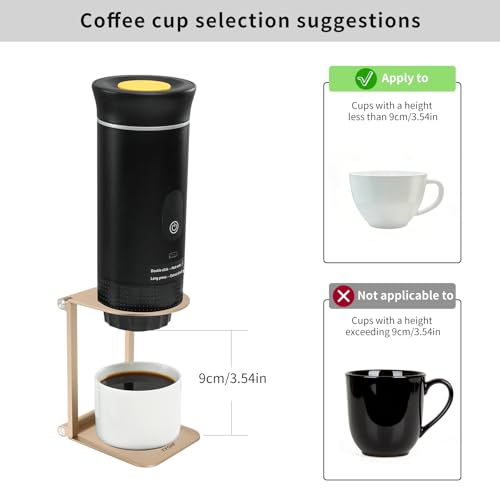 Pour Over Coffee Maker Stand (Golden / Round)