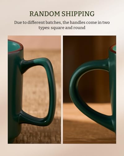 Coffee Mugs Set of 6 (Dark Green / 6pcs)