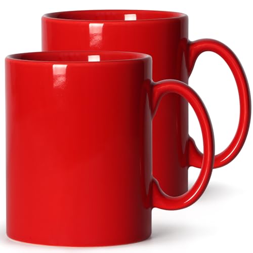 22 oz Large Coffee Mugs (Red)