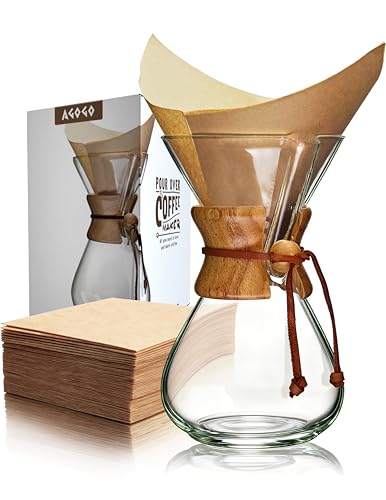 Pour Over Coffee Maker Set (Classic Shape / 34 Ounces)