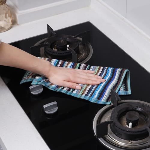 Kitchen Dish Cloths for Washing Dishes (Multi-3 / 12x12 inch)