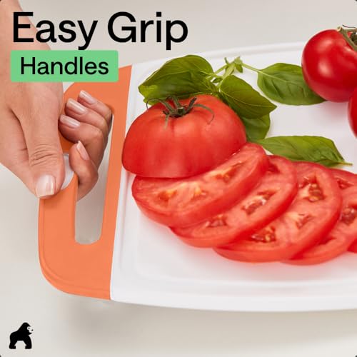 BPA Free Reversible Cutting Board (Lime/Orange/Lemon / Large (Pack of 3))