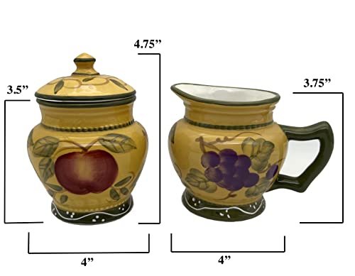 Ceramic Cream and Sugar Set