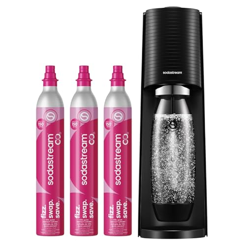 TERRA Sparkling Water Maker (Black / Sparkling Water Bundle)