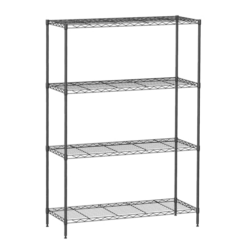 4 Tier Wire Shelf (Black / 35×13×53)