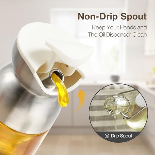 Oil Dispenser for Kitchen 9 Ounce Salad Dressing Container (clear 9 oz)