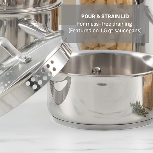 Stainless Steel Pots and Pans Set 11 Piece (Cookware Set / 11-Piece)
