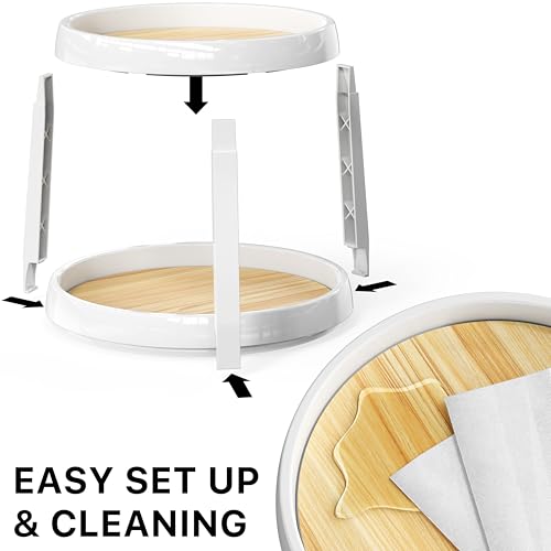 2 Tier Lazy Susan Spice Organizer