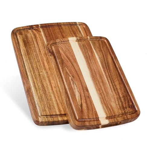 Sonder LA Doheny Duo Small Acacia Wood Cutting Board Set (Doheny | Acacia | Edge Grain)