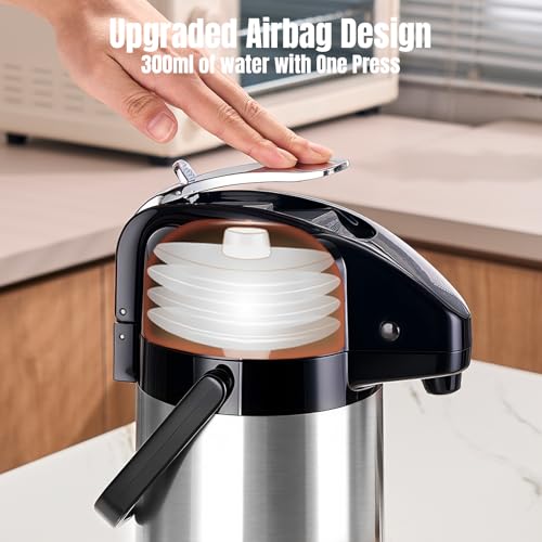 Coffee Carafe With Pump (Stainless Steel)