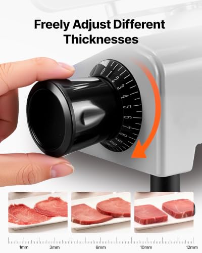 Commercial Meat Slicer 8.7" Electric Food Frozen Deli Slicers 300W (8.7 inch)