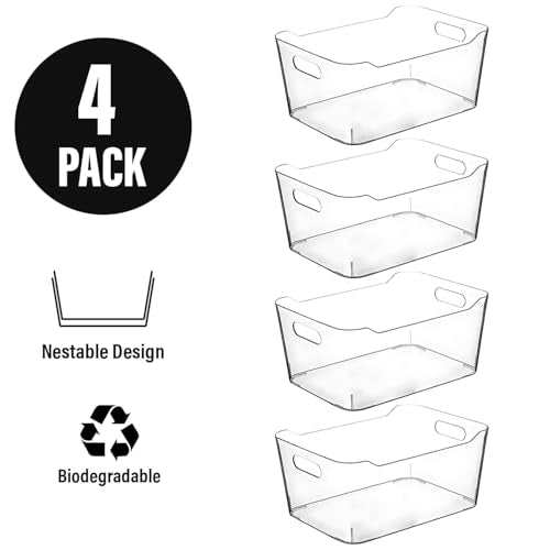 Clear Extra Large Plastic Storage Bins (Extra Large)