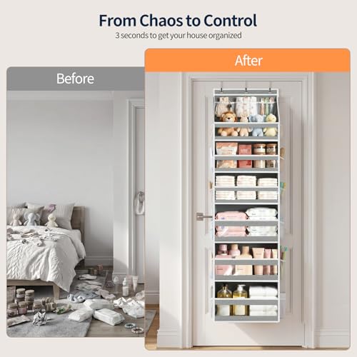 7 Tier Over the Door Organizer (Grey / 7 Tier)