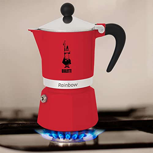 Rainbow Moka Pot in Red (6 Cups / Red)