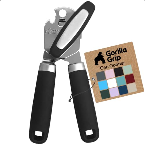 Upgraded Model Stainless Steel Manual Can Opener (Black)