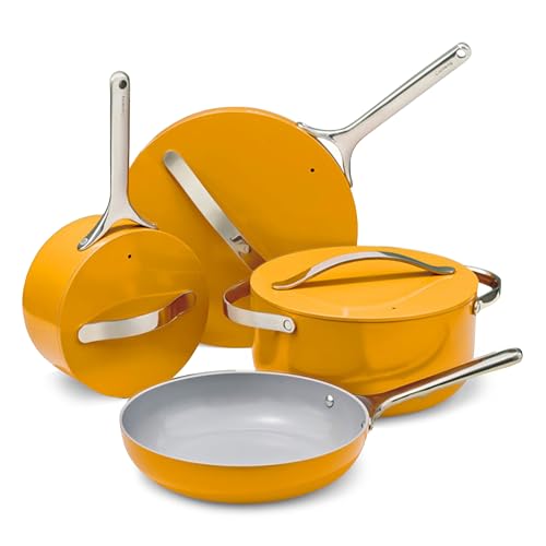 12-Piece Non-Stick Ceramic Cookware Set (Marigold / 12pc Set)