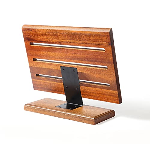 12.5 Inch Acacia Wood Countertop Magnetic Knife Holder