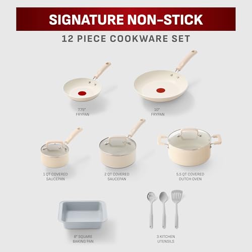 Signature Nonstick 12 Piece Cookware Set (12-Piece)