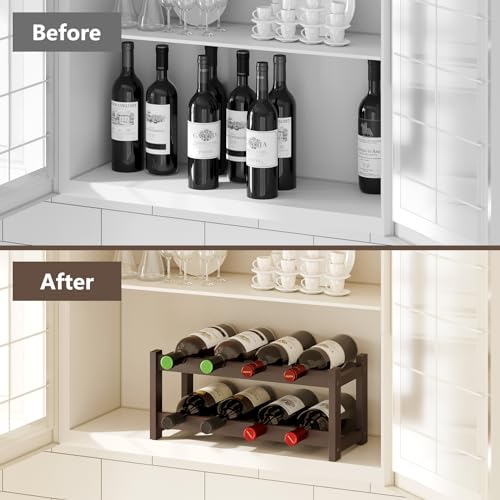 Bamboo Wine Rack (2-tier-Espresso)