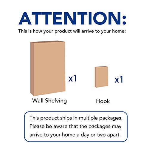2 Pack 2x6ft Garage Shelving with Hooks (2 pack-2x6 ft_4 hooks / Black)