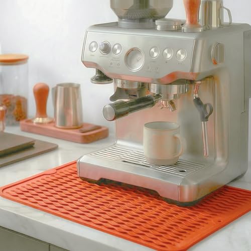 Silicone Dish Drying Mat (Orange / 16"L x 12"W)