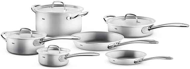 Fissler M5 Pro-Ply 5-ply Stainless Steel 10 Piece Cookware Set