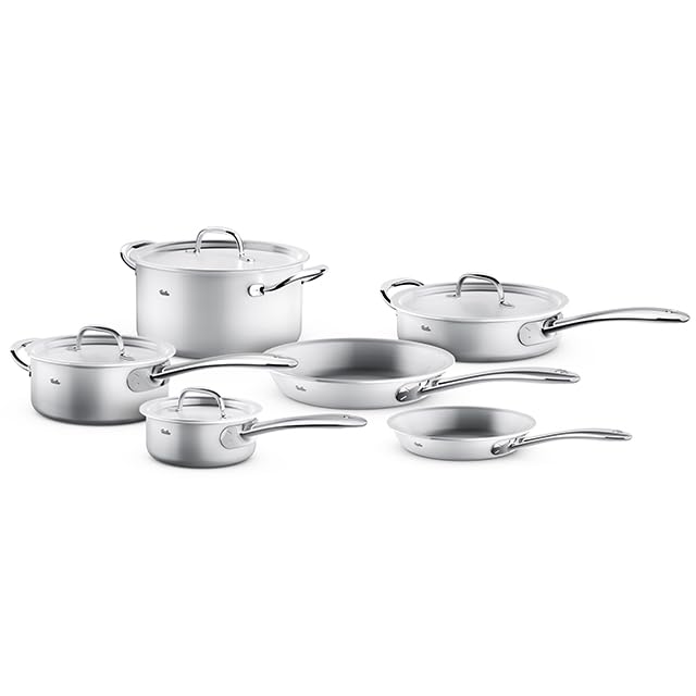 M5 Pro-Ply 5-ply Stainless Steel 10 Piece Cookware Set (10 Piece)