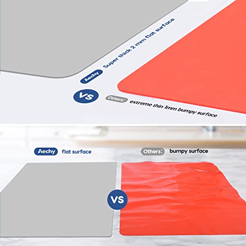 Extra Large Silicone Mat 35.3"x23.5"x0.08" (Light Gray / 36"L x 24"W)