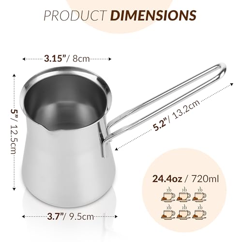 Quality Turkish Coffee Pot (24 Ounces)