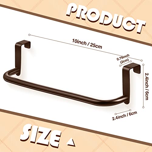 Over Cabinet Door Towel Bar (Brown)