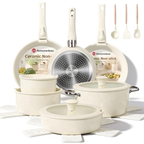 24pcs Ceramic Cookware Set (24-Piece)