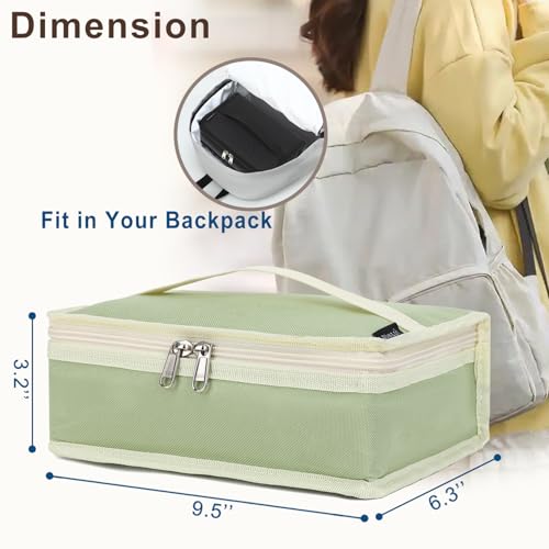 Small Insulated Lunch box Portable Soft Bag Mini Cooler Thermal Meal Tote Kit with Handle for Work & School
