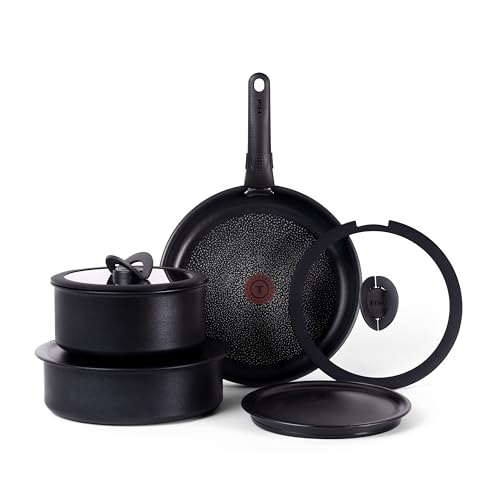 Ingenio Expertise Non Stick Cookware Set 8 Piece (Black / 8-Piece (Induction))